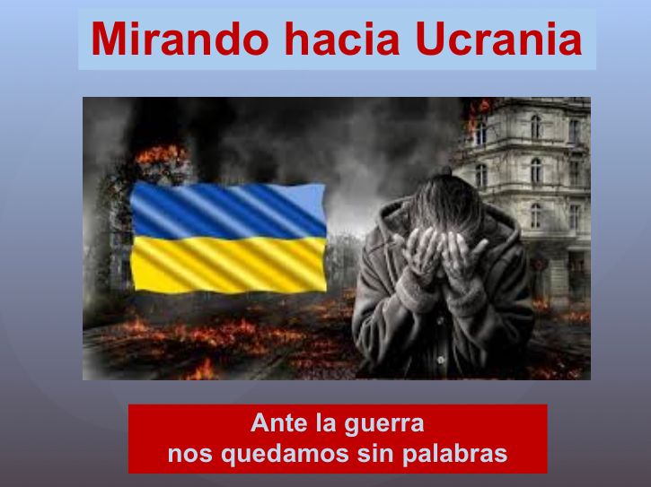 En oracin mirando hacia Ucrania